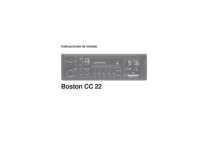 Blaupunkt Boston-CC-22 - Owners Manual